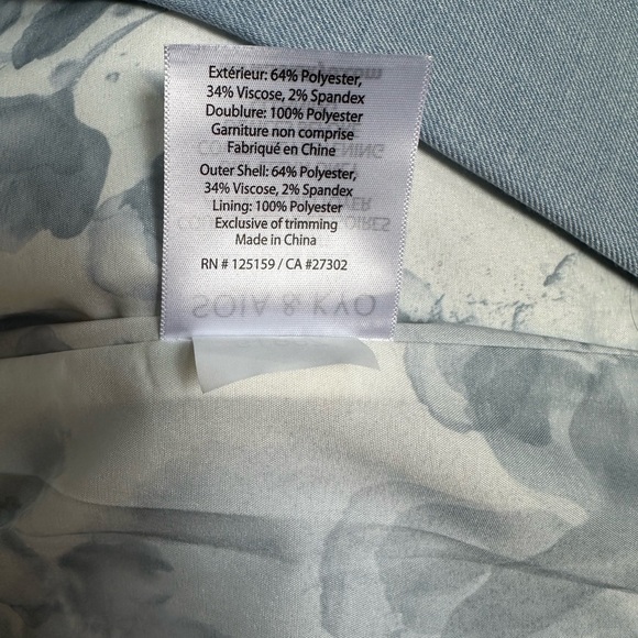 Sz XS Esmerie Elegant Pale Blue Women's Coat Brand New - Picture 12 of 12